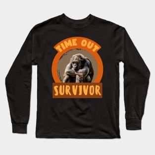 Time Out Survivor - Funny Kids Long Sleeve T-Shirt